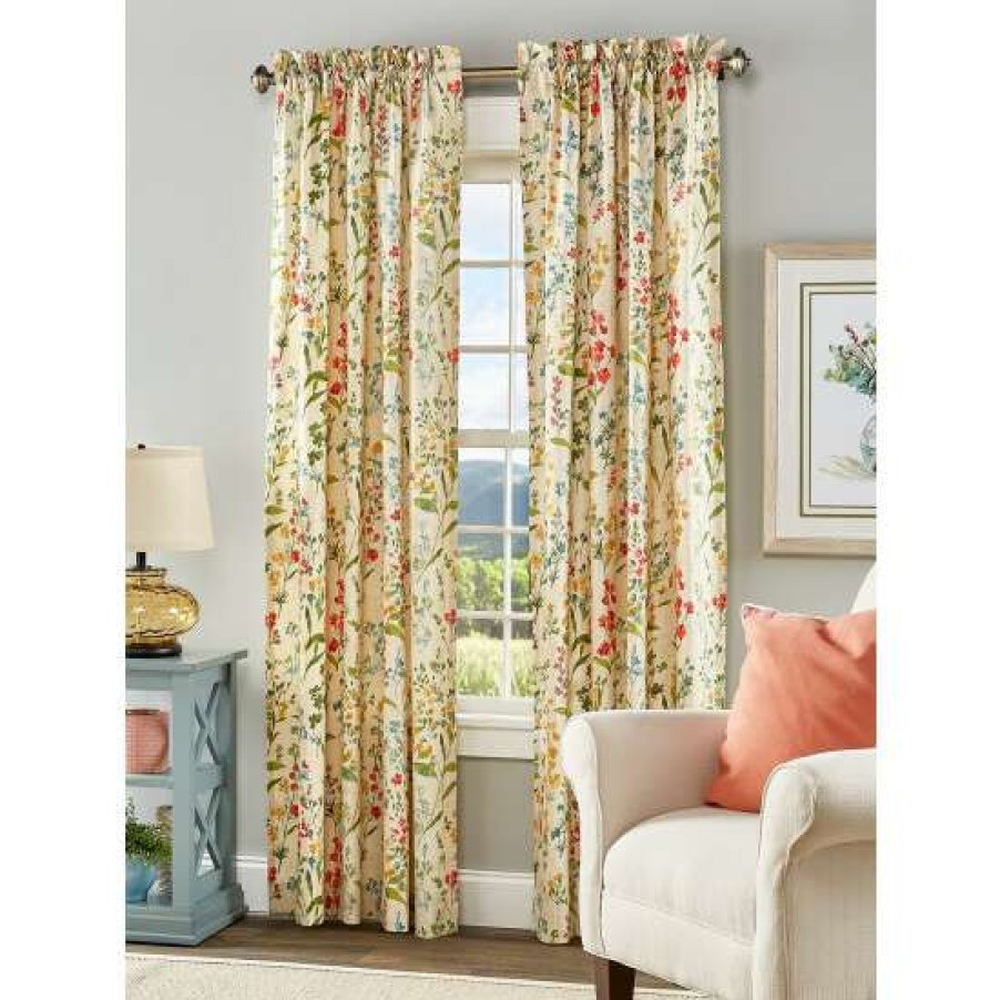 Curtains & Drapes * | Top 10 Vermont Country Store Cottage Garden Rod Pocket Curtains