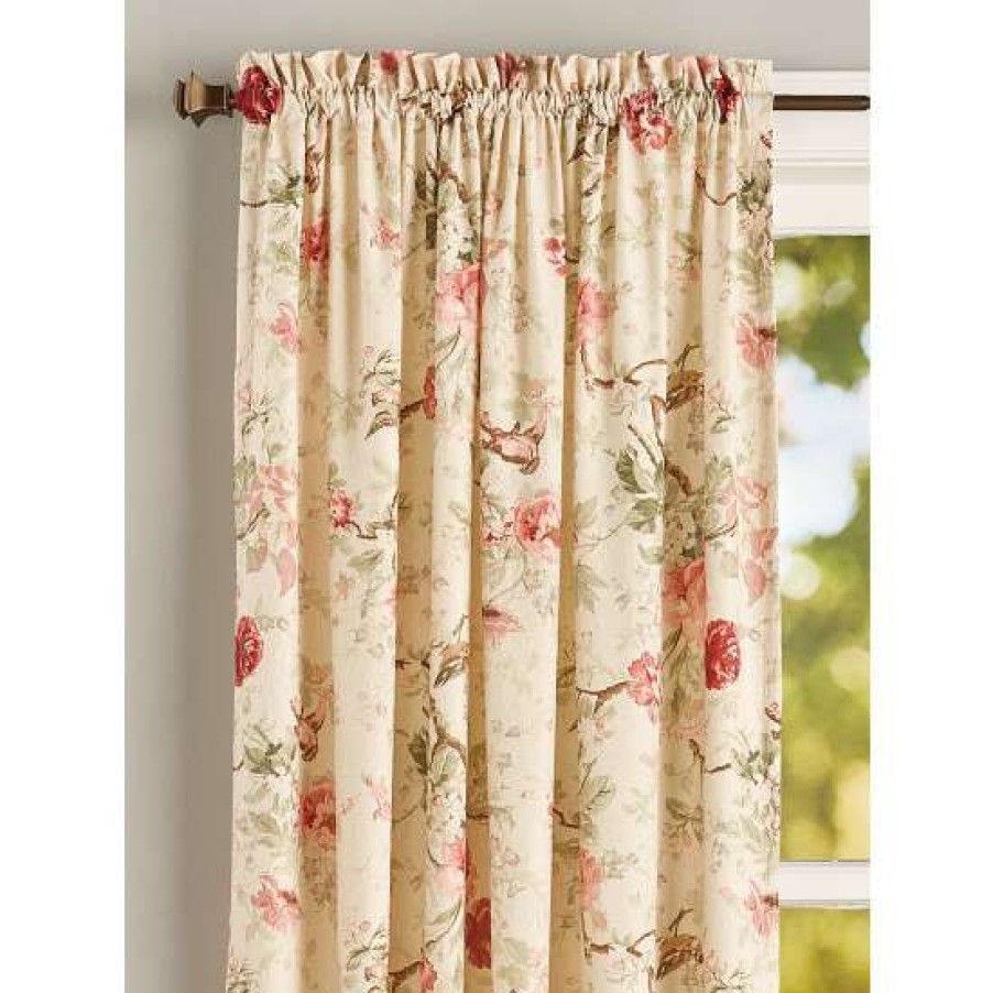 Curtains & Drapes * | Outlet Vermont Country Store Birdsong Blooms Rod Pocket Curtain Panel