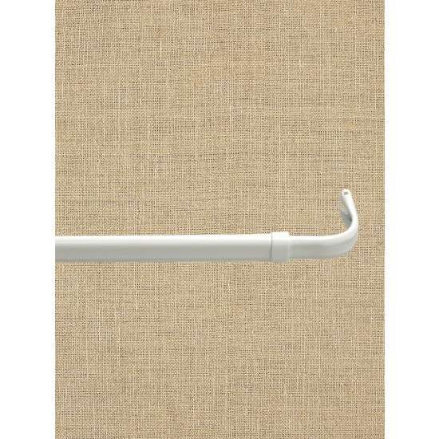 Curtain Rods & Accessories * | Deals Vermont Country Store Single Wraparound Return Curtain Rod, 3/4 Inch White