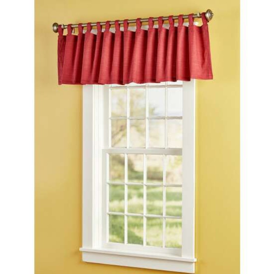 Valances * | Best Reviews Of Vermont Country Store Solid Cotton Duck Tab Top Valance