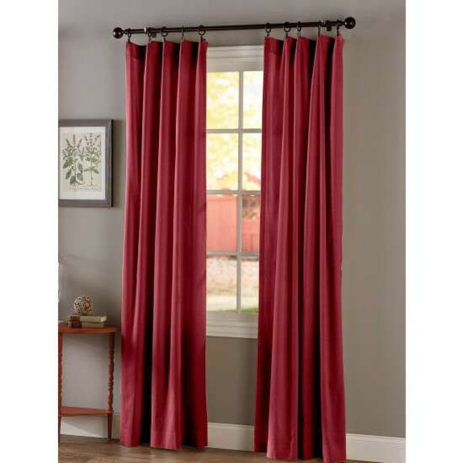 Curtains & Drapes * | Outlet Vermont Country Store Solid Cotton Duck Rod Pocket Curtains