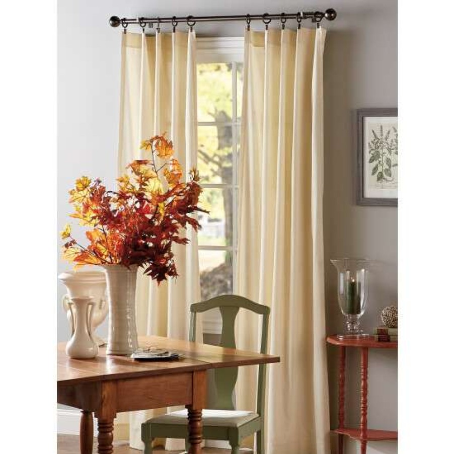 Curtains & Drapes * | Outlet Vermont Country Store Solid Cotton Duck Rod Pocket Curtains