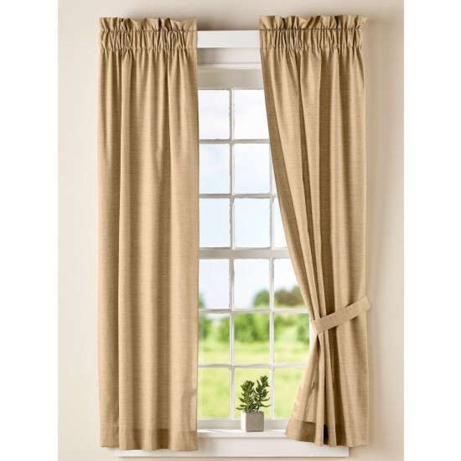 Curtains & Drapes * | Deals Vermont Country Store Mill Brook Rod Pocket Curtains