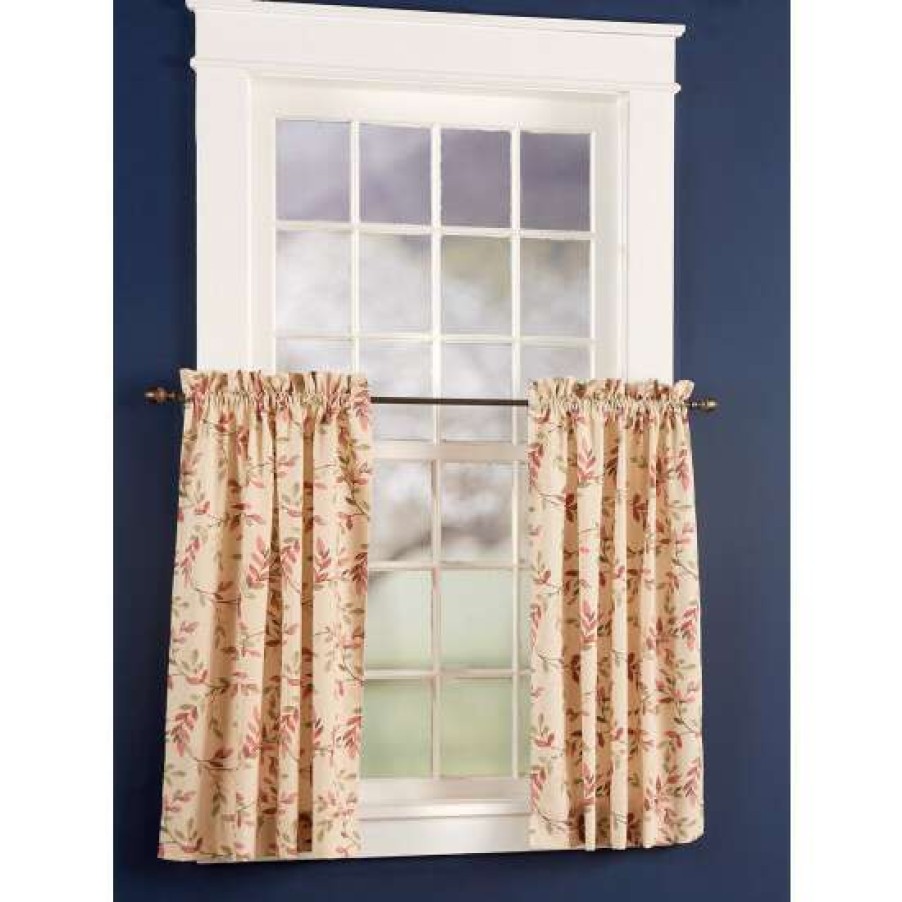 Curtains & Drapes * | Hot Sale Vermont Country Store Arbor Lane Rod Pocket Tiers