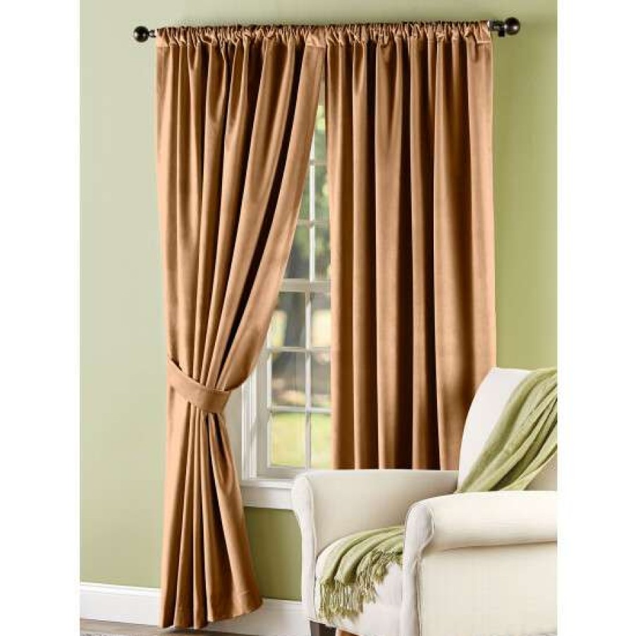 Curtains & Drapes * | Best Sale Vermont Country Store Queenfield Velvet Rod Pocket Curtains