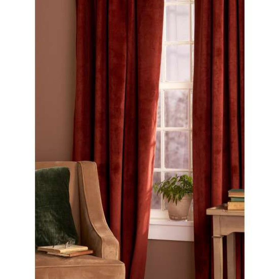 Curtains & Drapes * | Best Sale Vermont Country Store Queenfield Velvet Rod Pocket Curtains