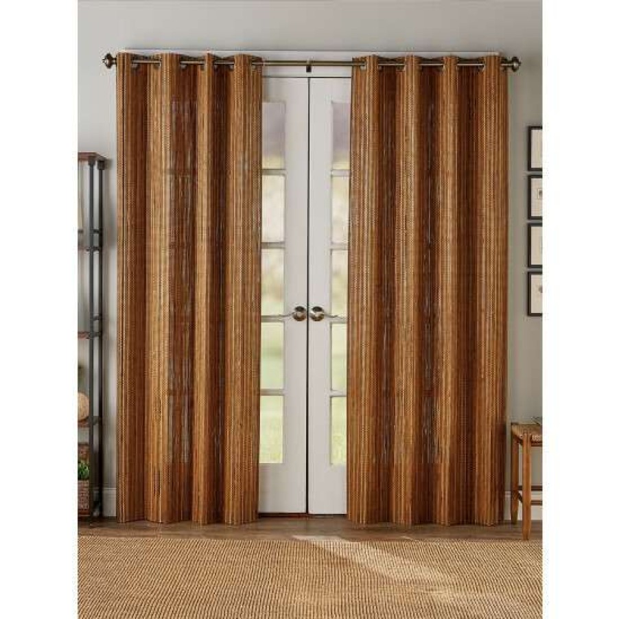 Curtains & Drapes * | Best Sale Vermont Country Store Grommet Top Bamboo Panel