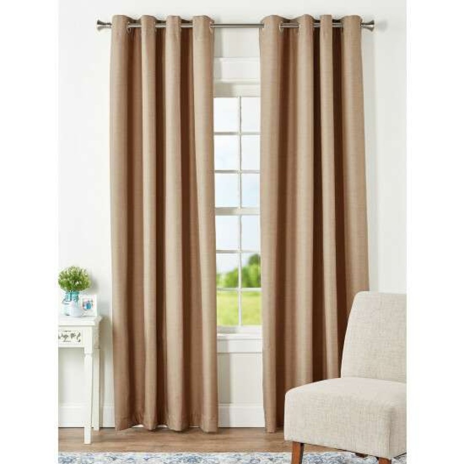 Curtains & Drapes * | Best Deal Vermont Country Store Energy-Efficient Blackout Lined Grommet Top Curtains