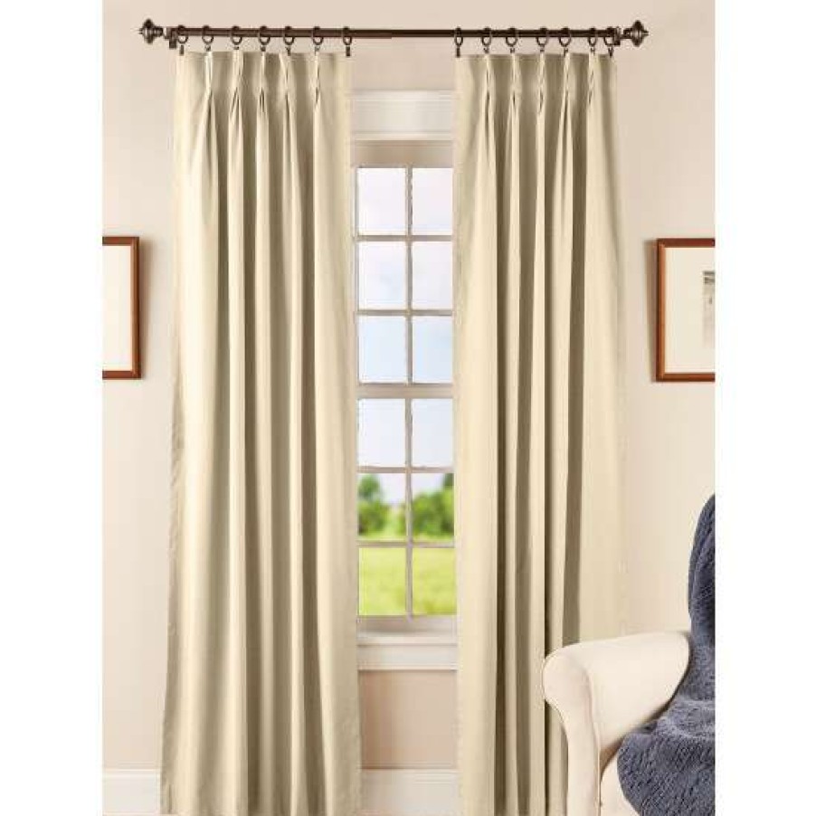 Curtains & Drapes * | Budget Vermont Country Store Insulated Lined 48 Inch Pinch Pleat Curtains