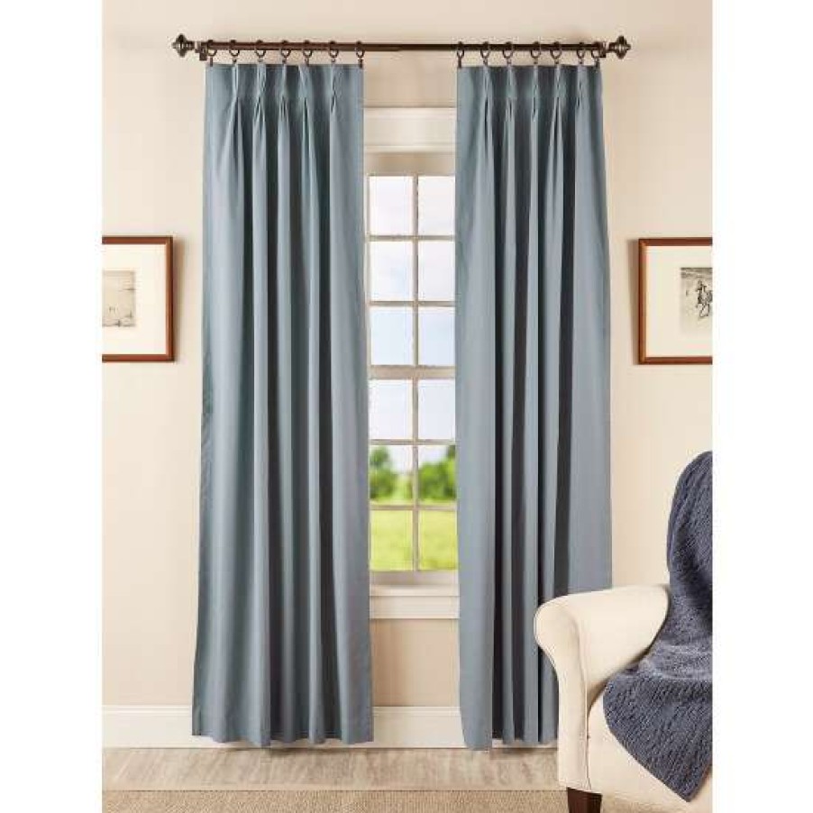 Curtains & Drapes * | Budget Vermont Country Store Insulated Lined 48 Inch Pinch Pleat Curtains