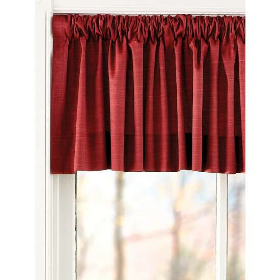 Valances * | Cheapest Vermont Country Store Solid Cotton Duck Rod Pocket Tailo Valance