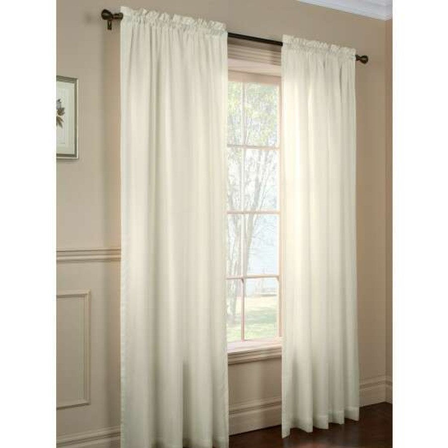 Curtains & Drapes * | Outlet Vermont Country Store Privacy Lined Rod Pocket Semi-Sheer Panel