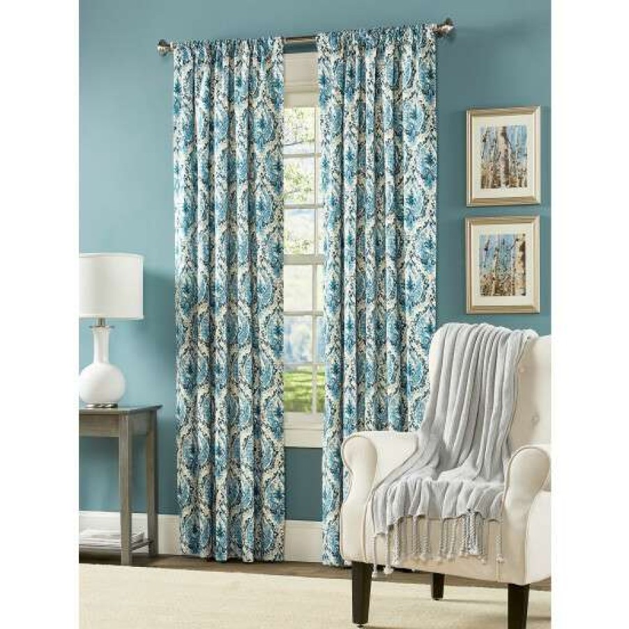 Curtains & Drapes * | Cheap Vermont Country Store Fenton Medallion Lined Rod Pocket Curtains