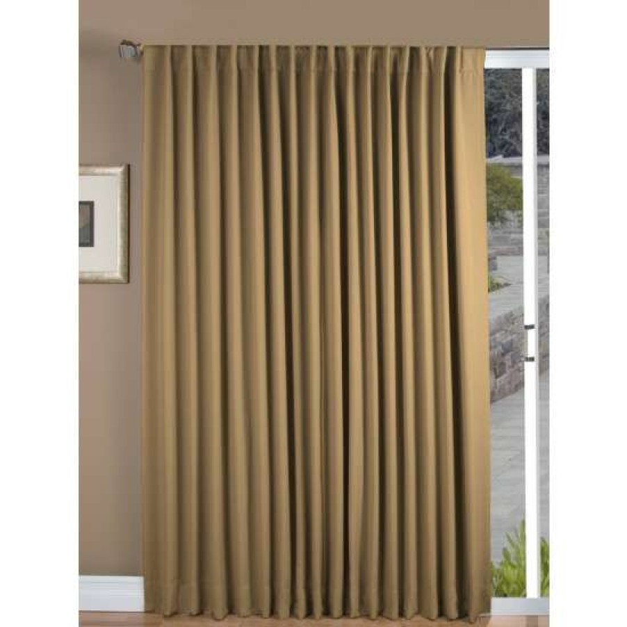 Curtains & Drapes * | New Vermont Country Store Supreme Blackout Rod Pocket Patio Panel With Back Tabs