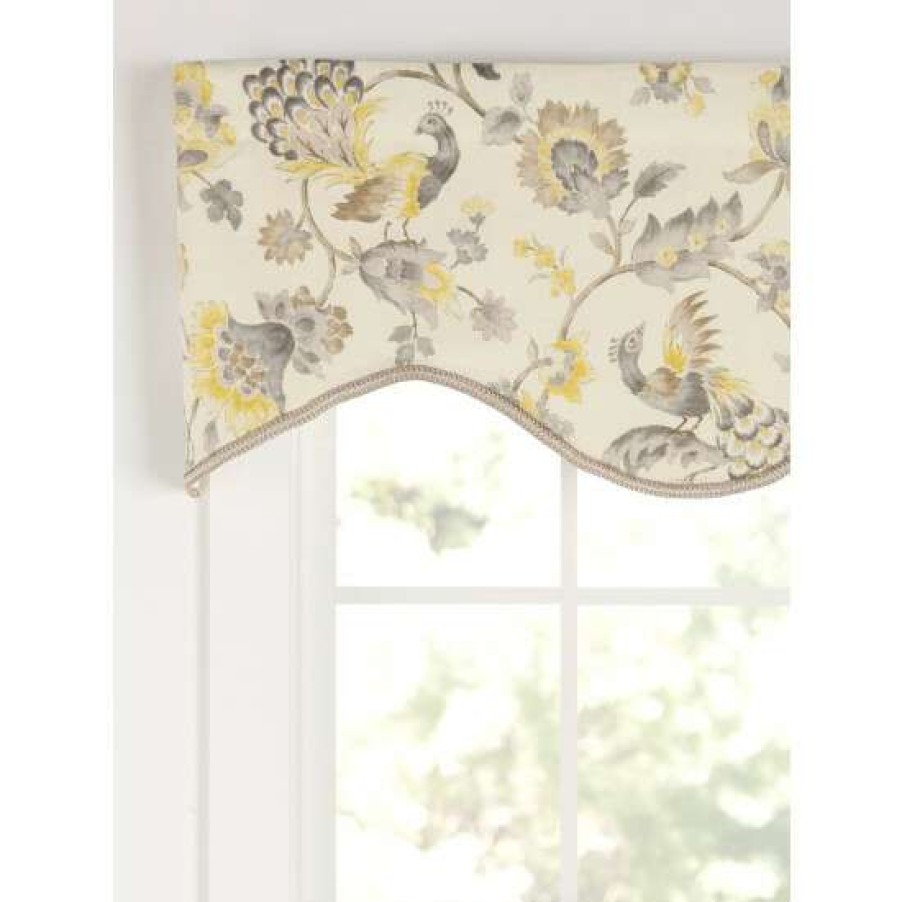 Valances * | Best Pirce Vermont Country Store Arianna Lined Rod Pocket M-Shaped Valance