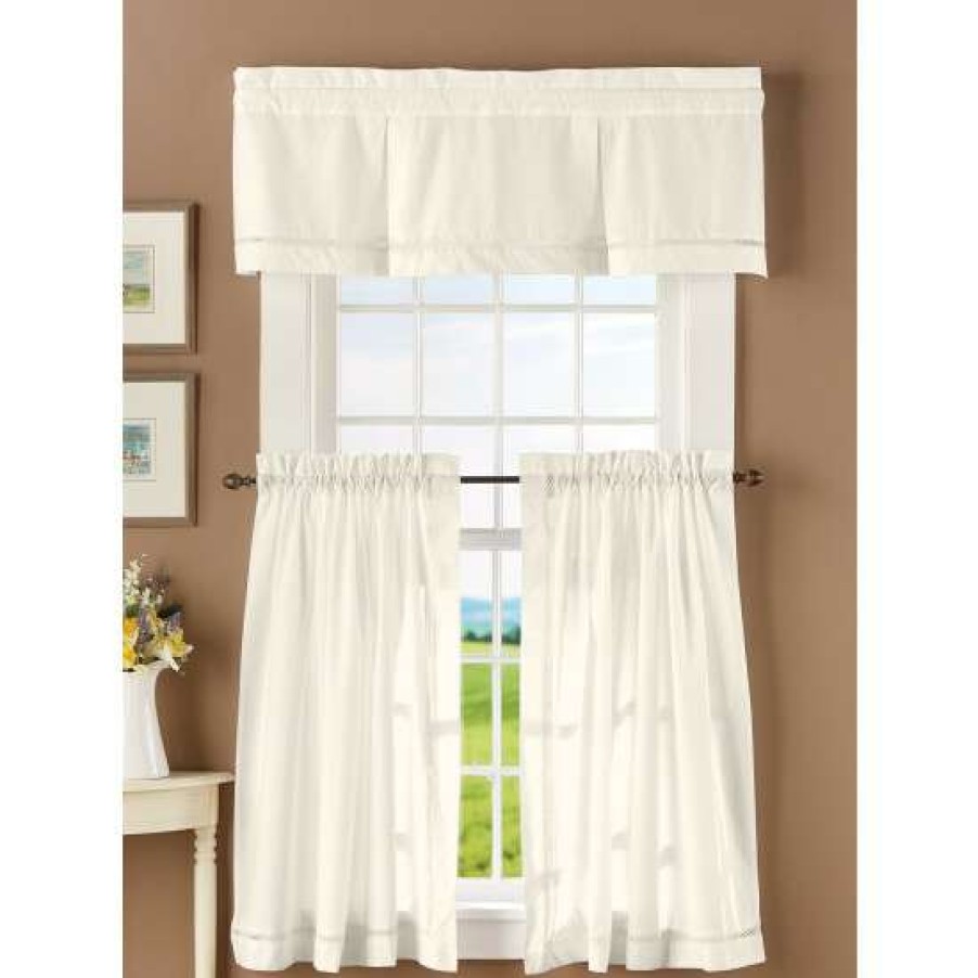 Valances * | Hot Sale Vermont Country Store Diamond Band Rod Pocket Tailored Valance