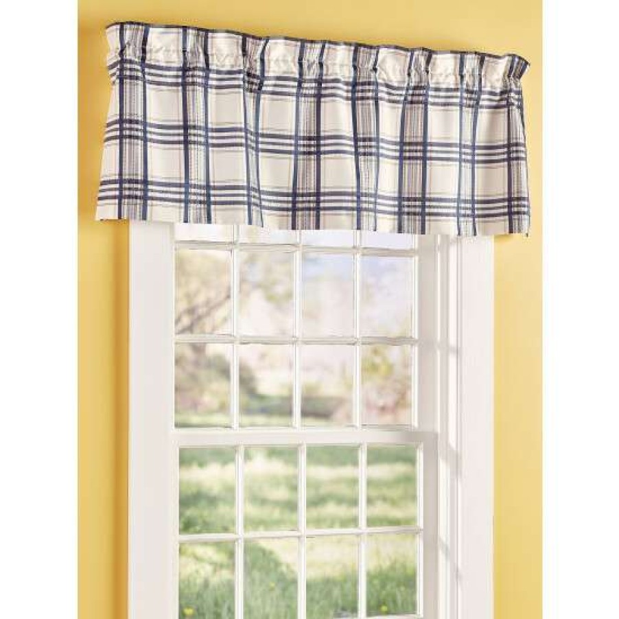 Valances * | Promo Vermont Country Store Hillside Plaid Lined Rod Pocket Tailored Valance