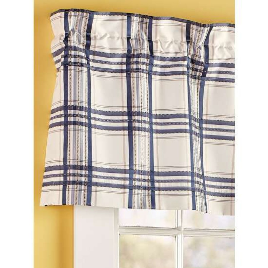 Valances * | Promo Vermont Country Store Hillside Plaid Lined Rod Pocket Tailored Valance