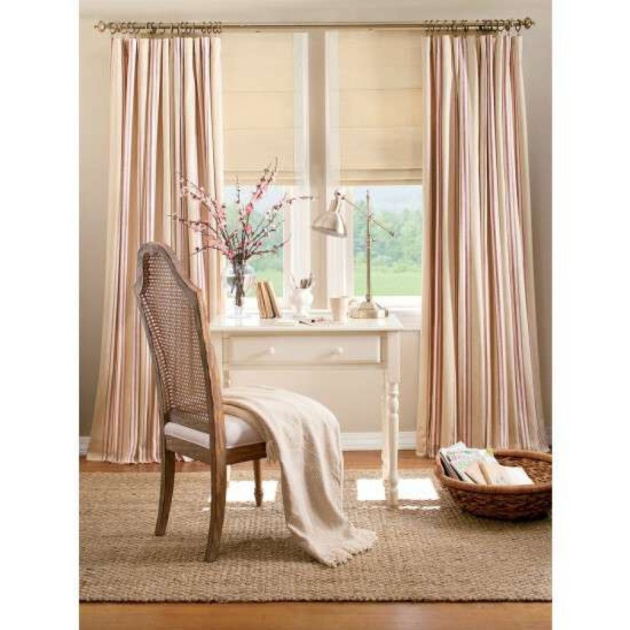 Curtains & Drapes * | Brand New Vermont Country Store French Ticking Rod Pocket Curtains