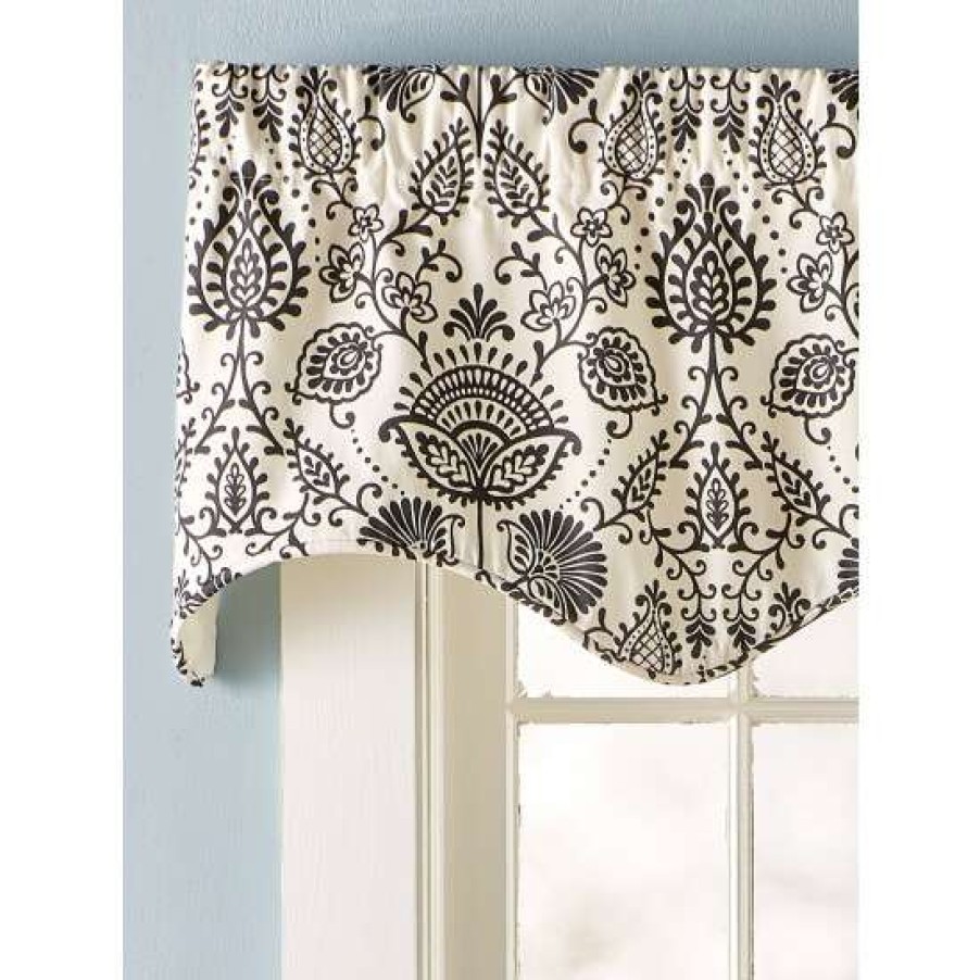 Valances * | Promo Vermont Country Store Country Floral Lined Rod Pocket Scalloped Valance