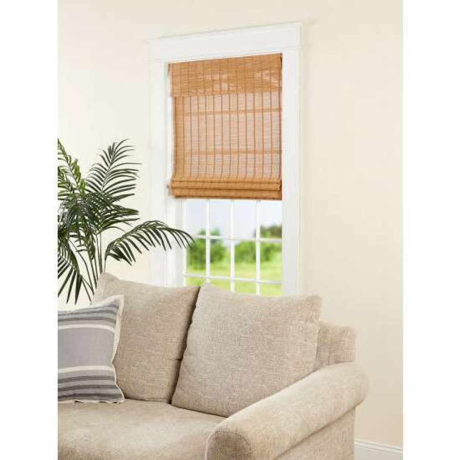 Roman Shades & Roller Shades * | Deals Vermont Country Store Lakeside Cordless Bamboo Roman Shade