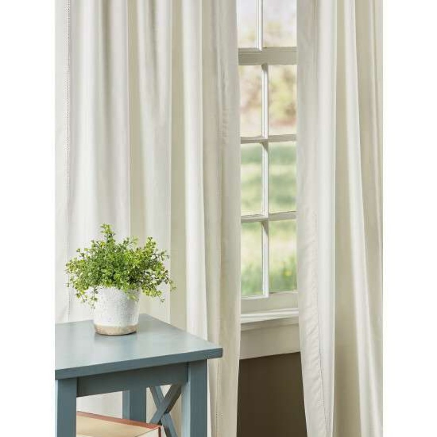 Curtains & Drapes * | Cheapest Vermont Country Store Classic Hemstitch Rod Pocket Curtains