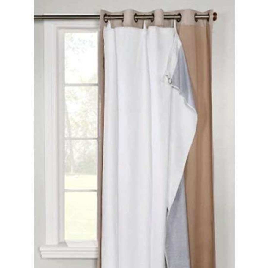 Curtains & Drapes * | Brand New Vermont Country Store Insulated Curtain Liner Panel White