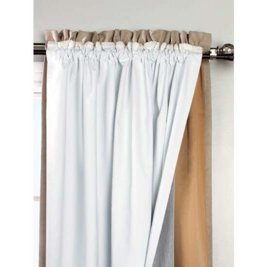 Curtains & Drapes * | Brand New Vermont Country Store Insulated Curtain Liner Panel White