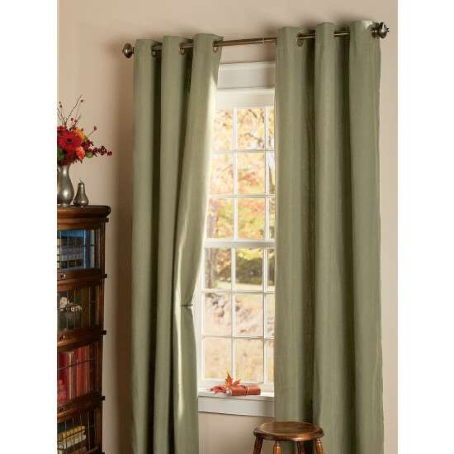 Curtains & Drapes * | Top 10 Vermont Country Store Insulated Lined Grommet Top Curtains