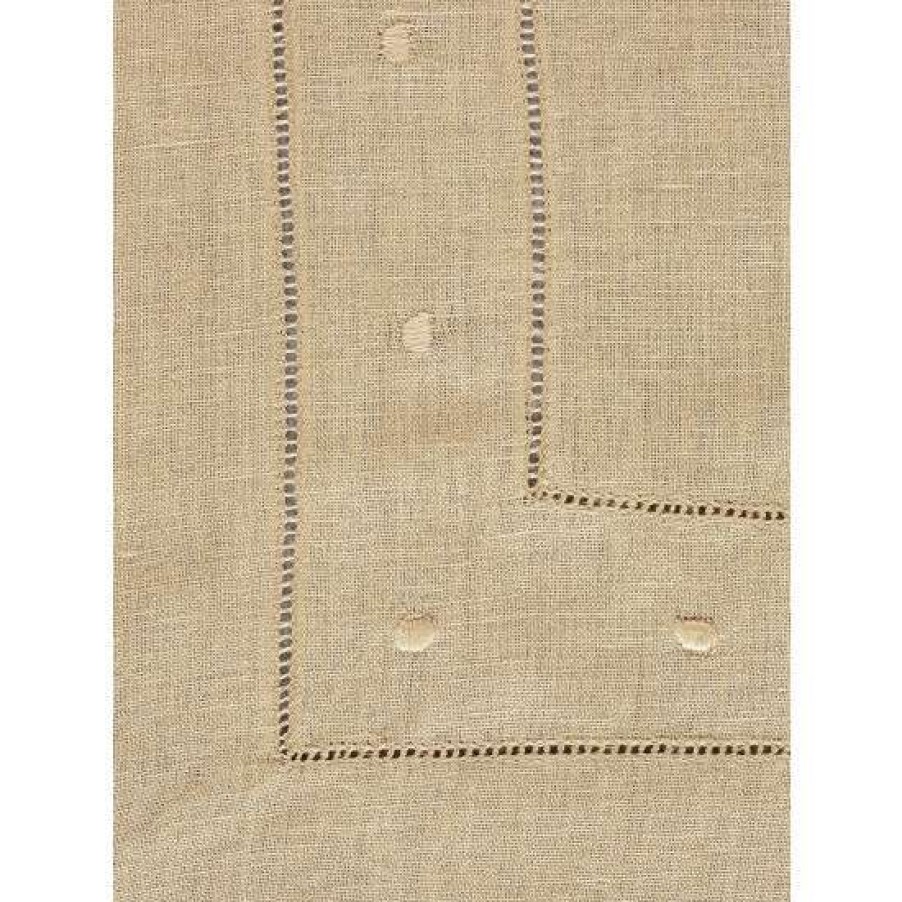 Valances * | Coupon Vermont Country Store Heirloom Linen Rod Pocket Tailored Valance