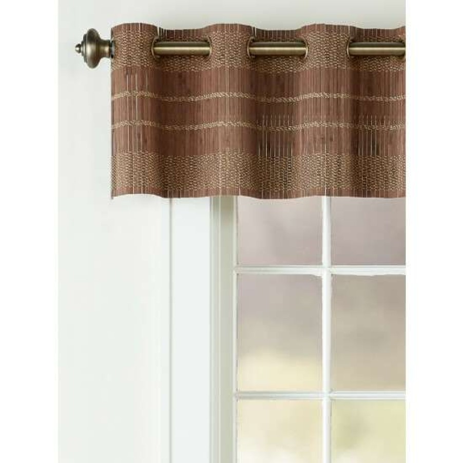 Valances * | Best Pirce Vermont Country Store Grommet Top Bamboo Valance