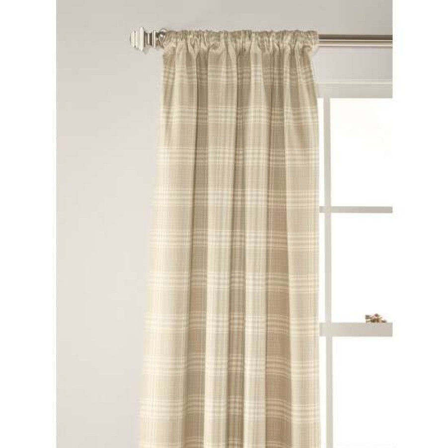 Curtains & Drapes * | Best Deal Vermont Country Store Bentley Plaid Rod Pocket Curtains