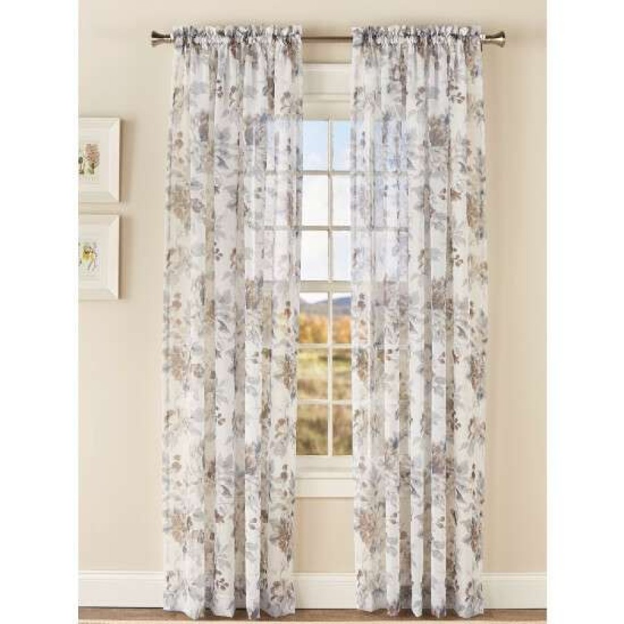 Curtains & Drapes * | Outlet Vermont Country Store Bloomsbury Sheers Rod Pocket Panel