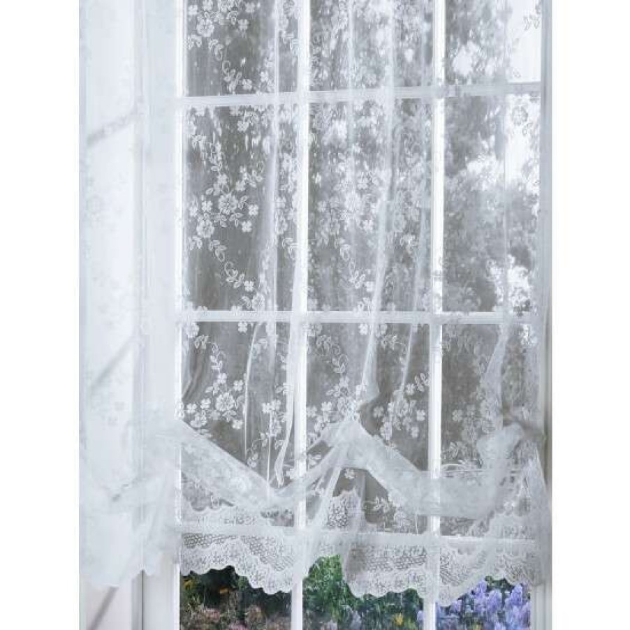 Valances * | Best Pirce Vermont Country Store Enchanted Gardens Lace Balloon Panel