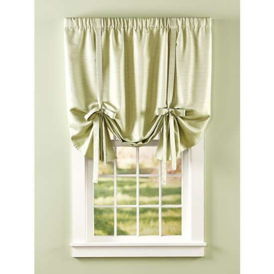 Valances * | Deals Vermont Country Store Westminster Estate Lined Rod Pocket Tie-Up Valance