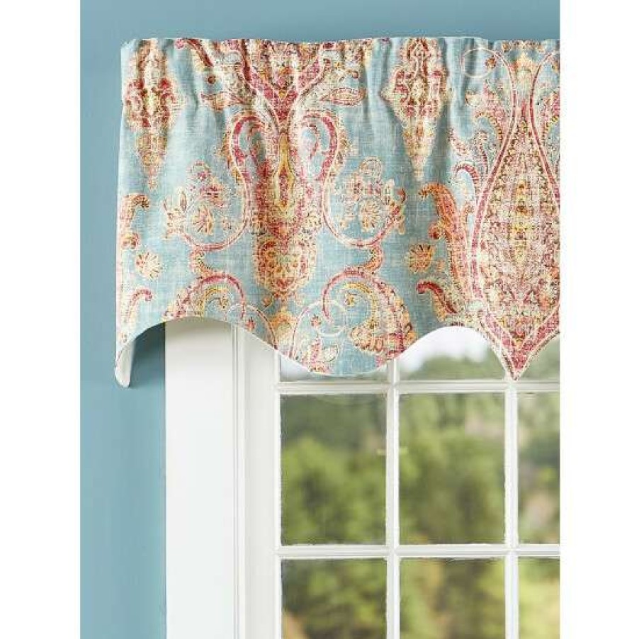 Valances * | Budget Vermont Country Store Maybelle Lined Rod Pocket Scalloped Valance