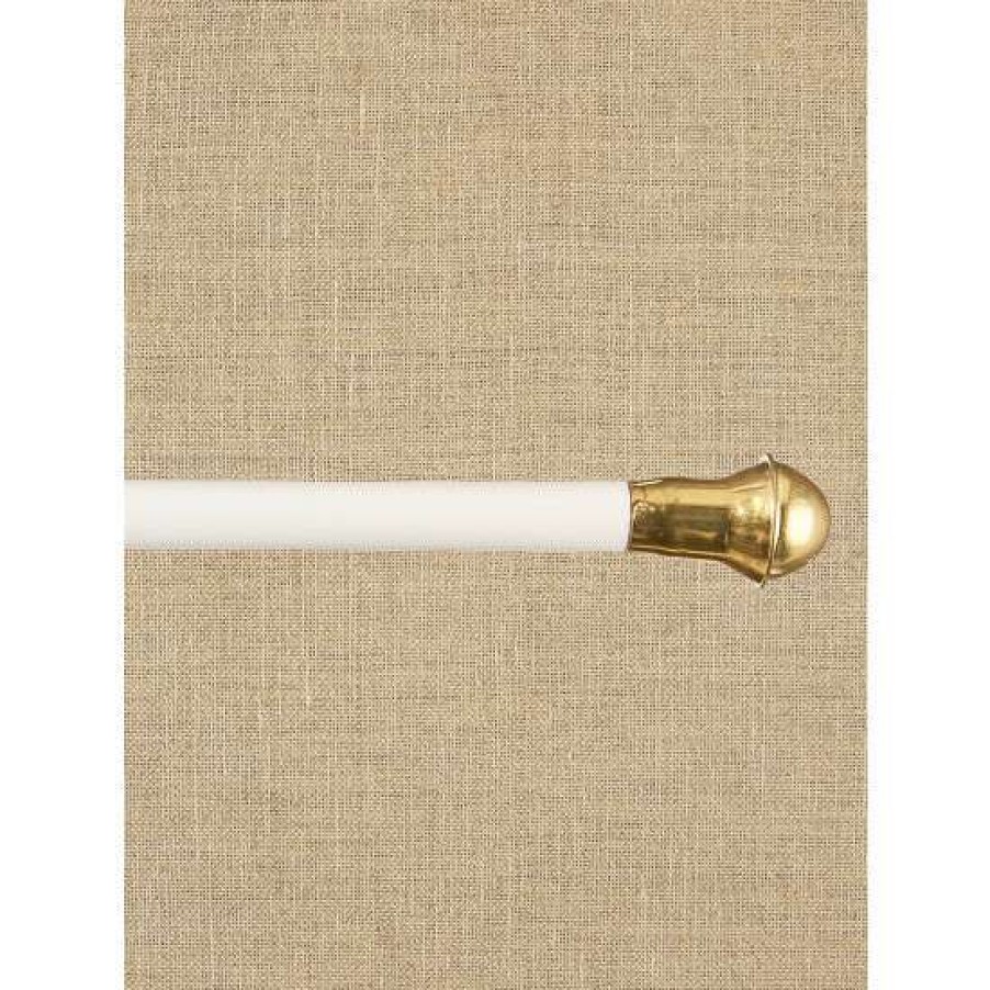 Curtain Rods & Accessories * | Deals Vermont Country Store Telescoping Cafe Curtain Rod, 7/16 Inch White