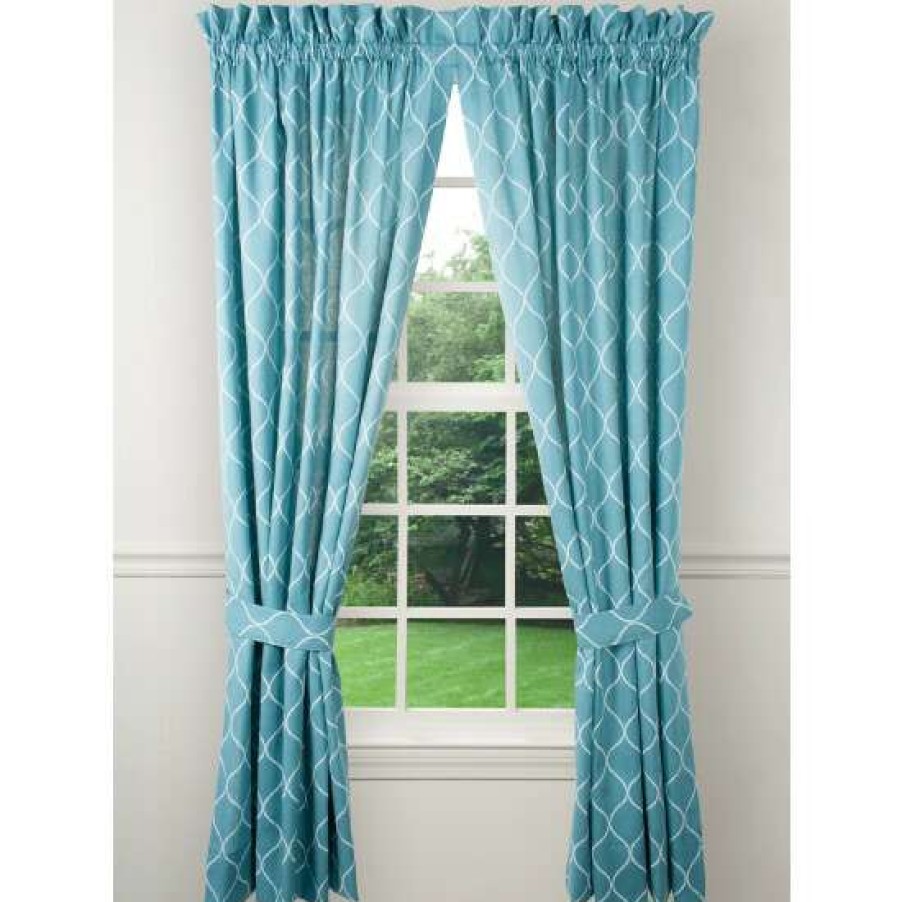 Curtains & Drapes * | Best Reviews Of Vermont Country Store Landgrove Lattice Rod Pocket Curtains