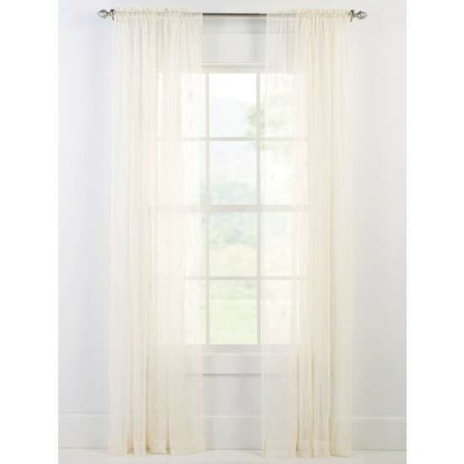 Curtains & Drapes * | Brand New Vermont Country Store Seaside Lace Rod Pocket Panel Or Tier