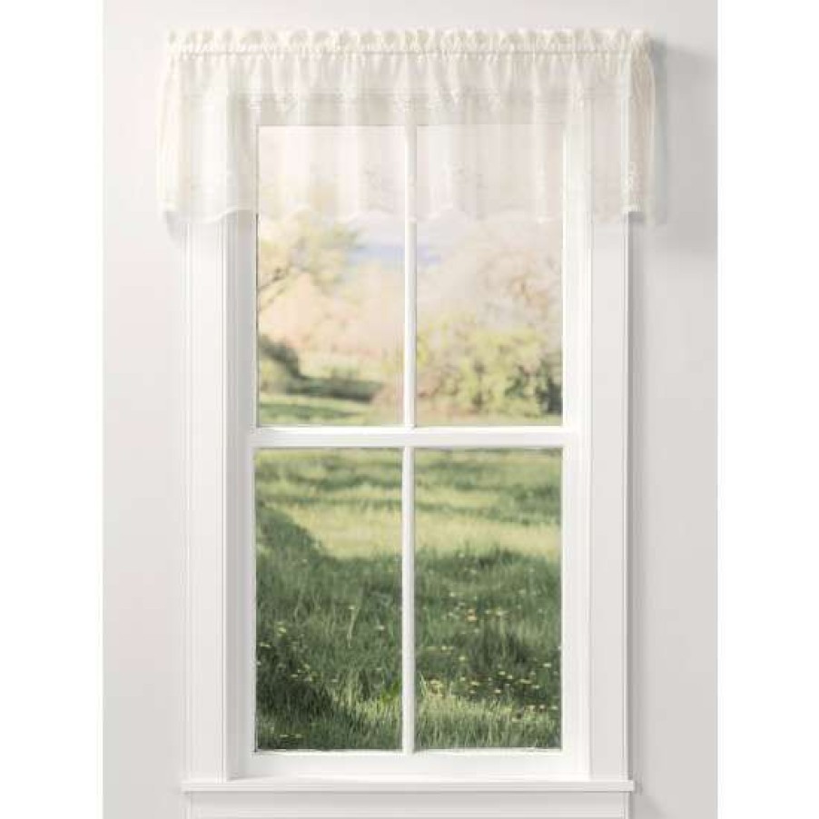 Valances * | Top 10 Vermont Country Store Divine Sheer Rod Pocket Tailored Valance