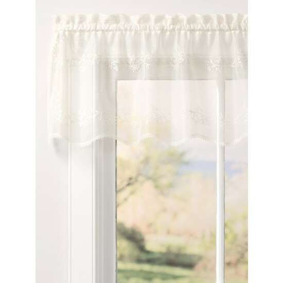 Valances * | Top 10 Vermont Country Store Divine Sheer Rod Pocket Tailored Valance