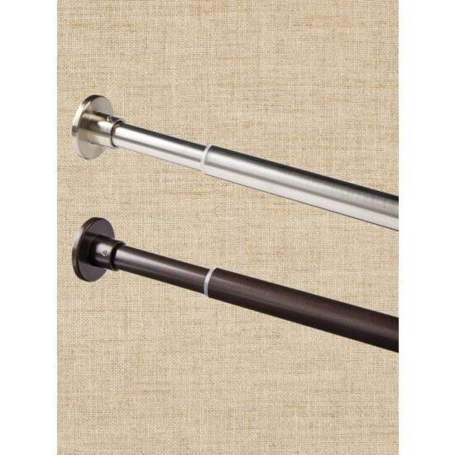 Curtain Rods & Accessories * | Promo Vermont Country Store Indoor/Outdoor Stainless Steel Tension Curtain Rod, 3/4 Inch