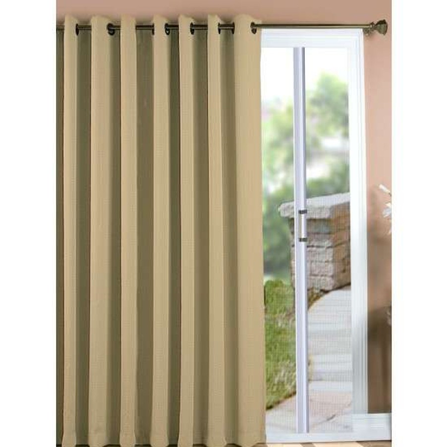 Curtains & Drapes * | Wholesale Vermont Country Store Hudson Dot Room-Darkening Grommet Top Patio Panel