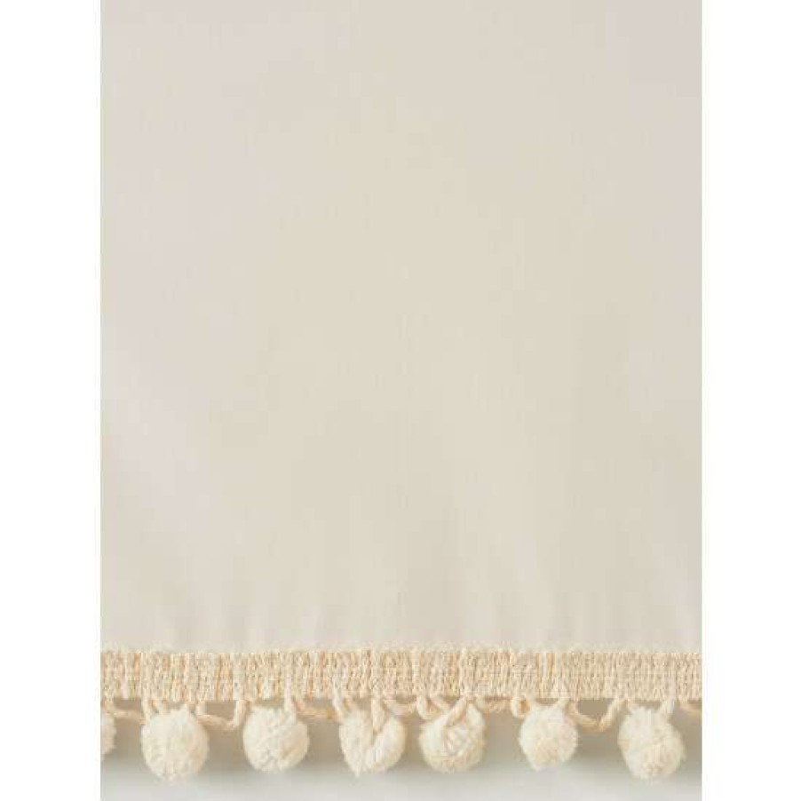 Valances * | Coupon Vermont Country Store Classic Ball Fringe Rod Pocket Scalloped Valance