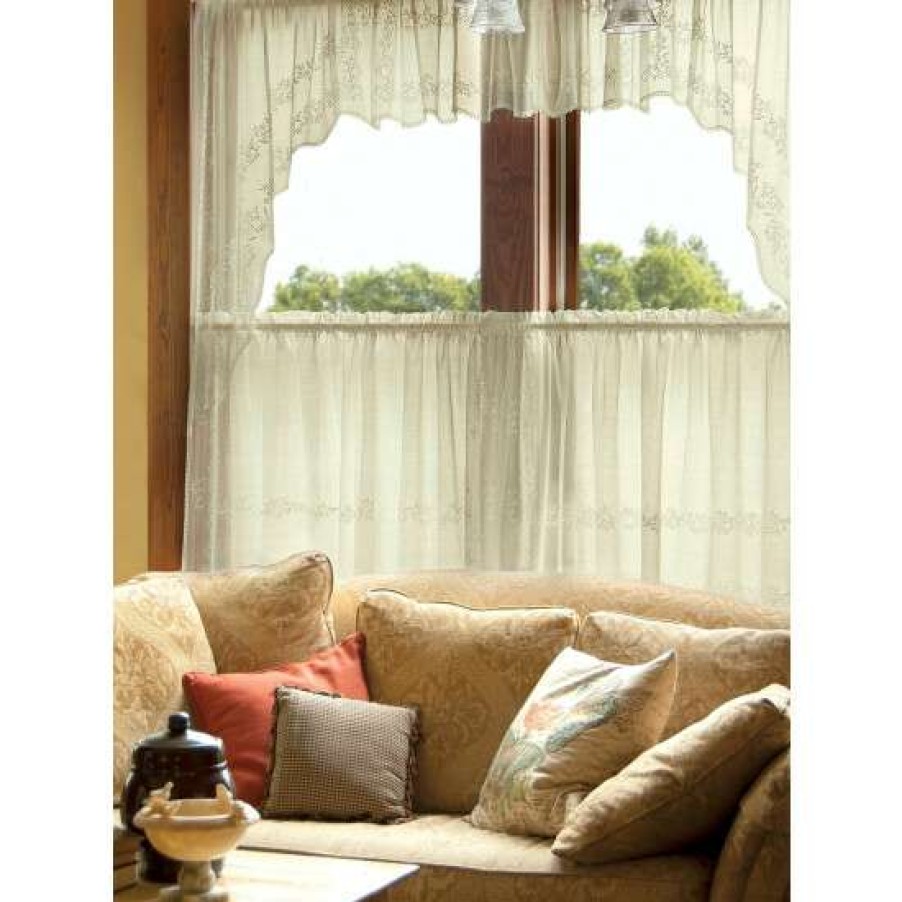 Curtains & Drapes * | New Vermont Country Store Divine Sheer Rod Pocket Tier Or Panel