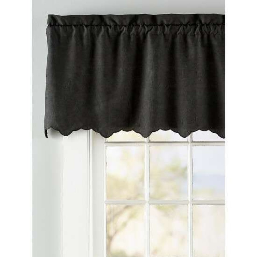 Valances * | Hot Sale Vermont Country Store Simply Solid Rod Pocket Tailored Valance