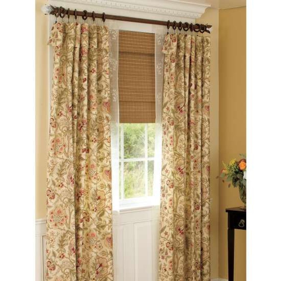 Curtains & Drapes * | Flash Sale Vermont Country Store Hatfield Floral Lined Rod Pocket Curtains