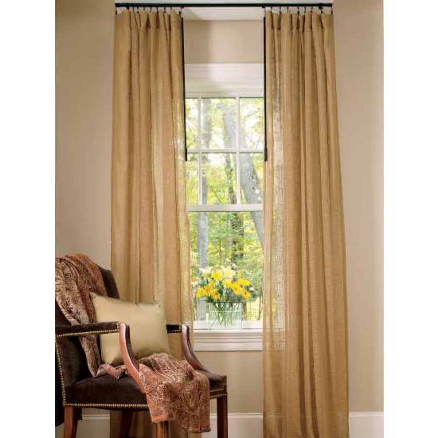 Curtains & Drapes * | Best Pirce Vermont Country Store Sheer Linen Rod Pocket Curtains