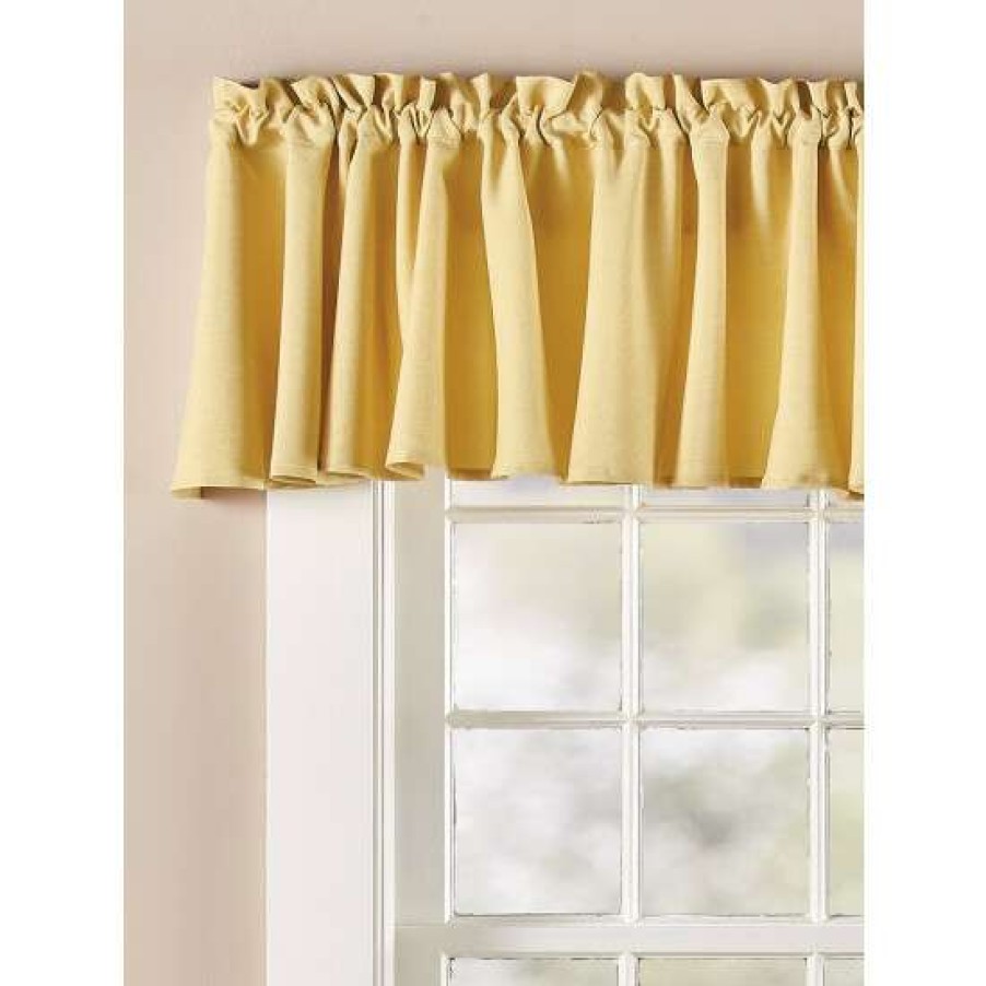 Valances * | Coupon Vermont Country Store Amelia Rod Pocket Full-Bodied Valance