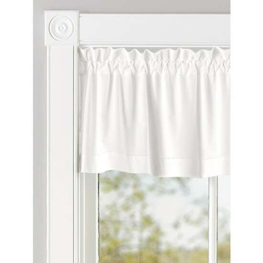 Valances * | Wholesale Vermont Country Store Classic Hemstitch Rod Pocket Insert Valance